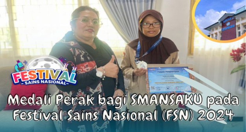 Zahra Eka Nirmala Siswa SMANSA Peraih Medali Perak Bidang Bahasa Inggris FSN 2024