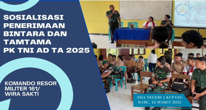 Sosialisasi Penerimaan Bintara dan Tamtama TNI AD TA 2025 di SMANSAKU